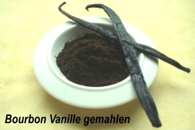 Vanille rein gemahlen "Bourbon" aus Madagaskar " frisch eingetroffen "